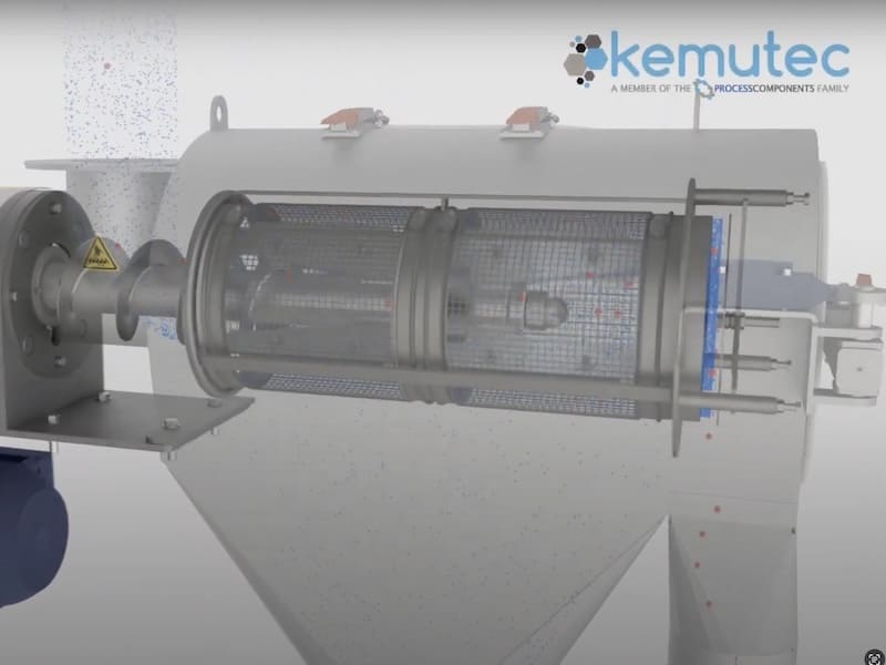 Центробіжний просіювач KEMUTEC — ефективне рішення 