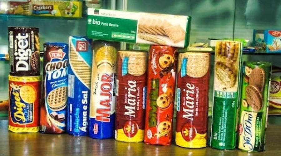 Упаковка печенья и вафель в пакет конверт x-fold